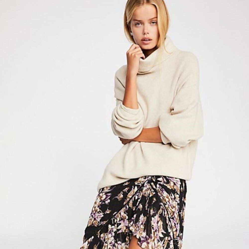 ✨FREE PEOPLE✨ Softly Structured Knit Tunic [Large, Beige]